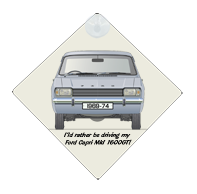 Ford Capri MkI 1600GT 1969-74 Car Window Hanging Sign